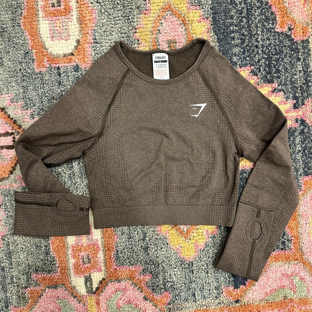 Gymshark Brown Long Sleeve Women's Tee